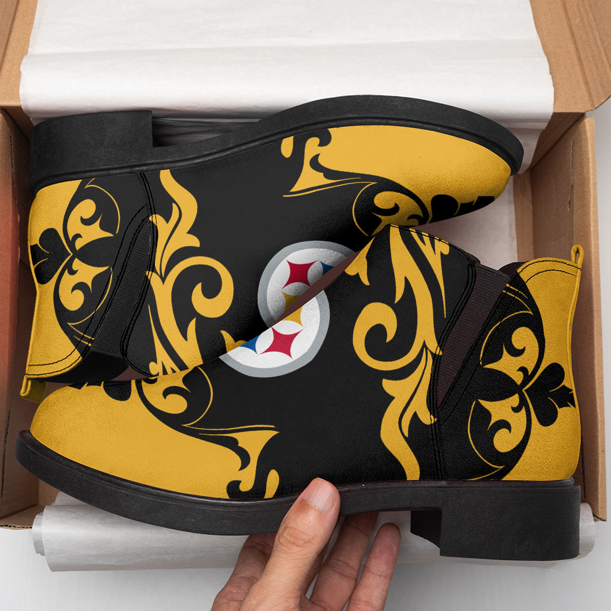 Pittsburgh Steelers Comfort & Fashion Short Boots BG127