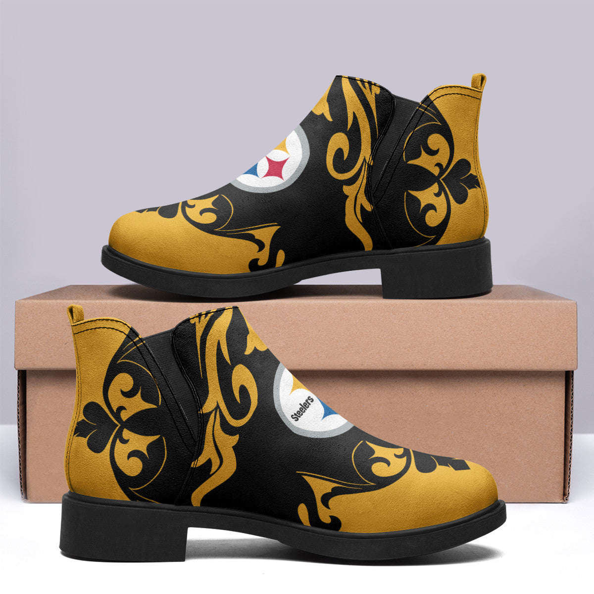 Pittsburgh Steelers Comfort & Fashion Short Boots BG127