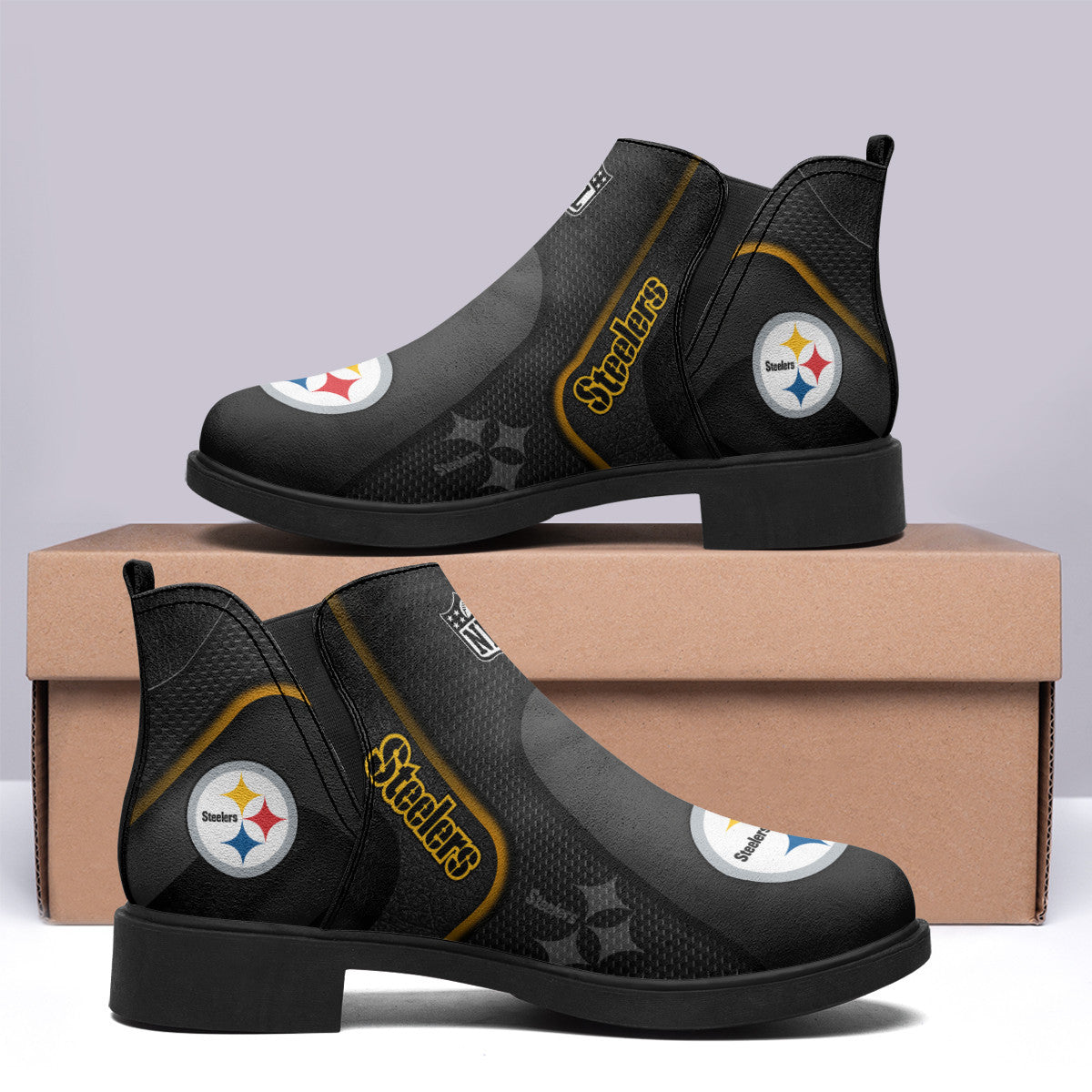 Pittsburgh Steelers Comfort & Fashion Short Boots BG75
