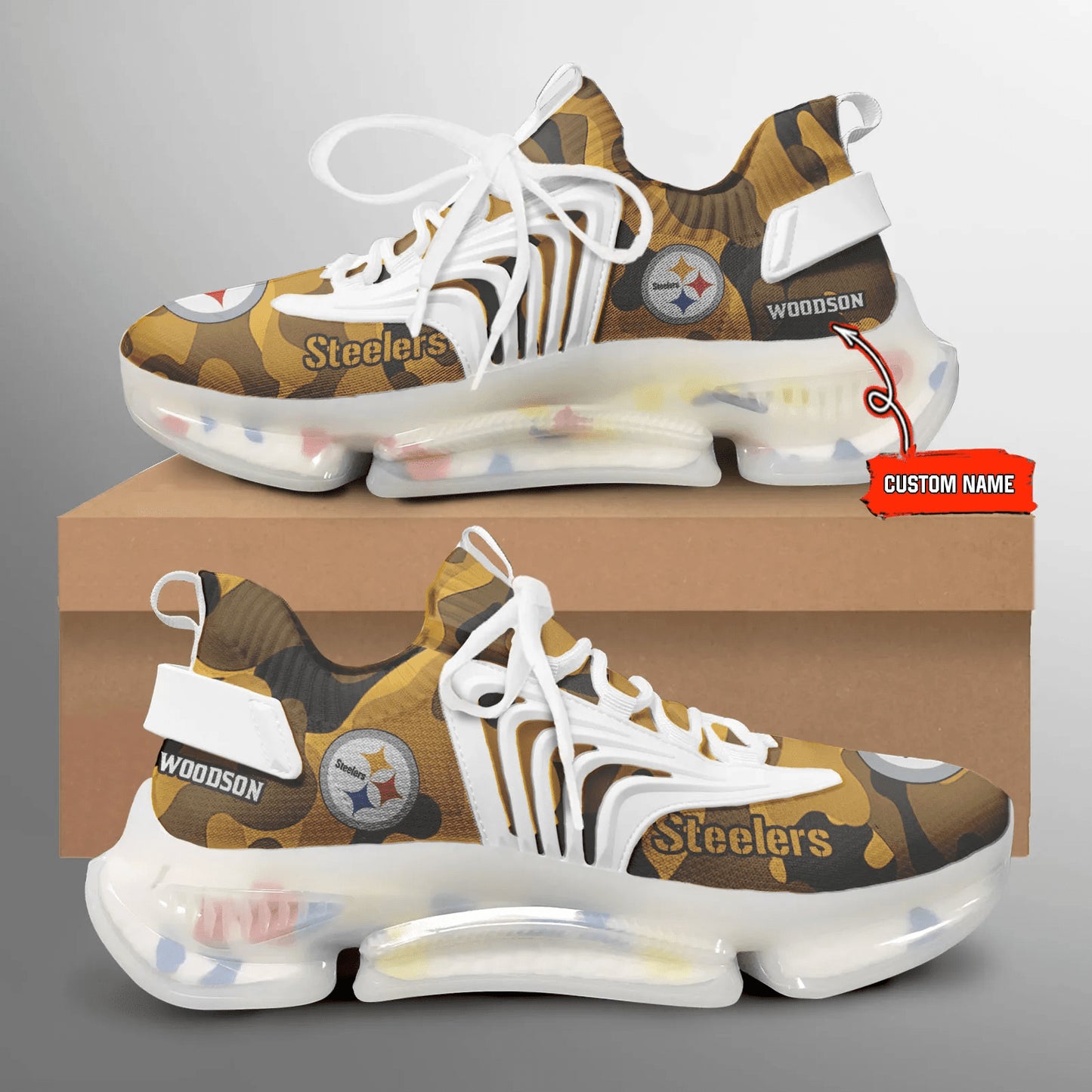 Pittsburgh Steelers F68 Sport Camo Shoes S17