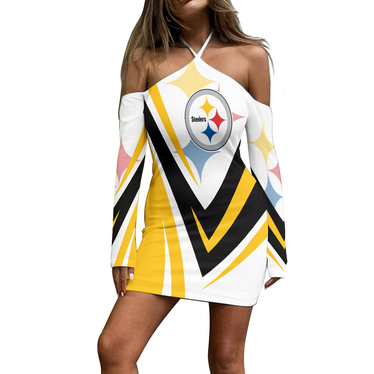 Pittsburgh Steelers Halter Lace-up Dress 43