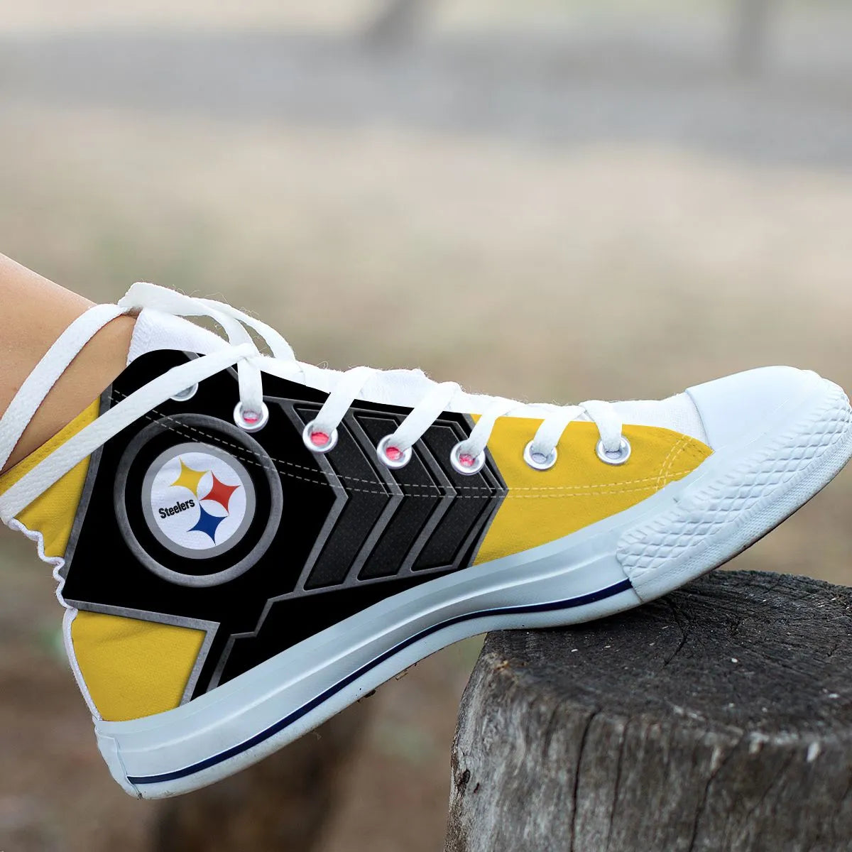 Pittsburgh Steelers High Top Shoes 009