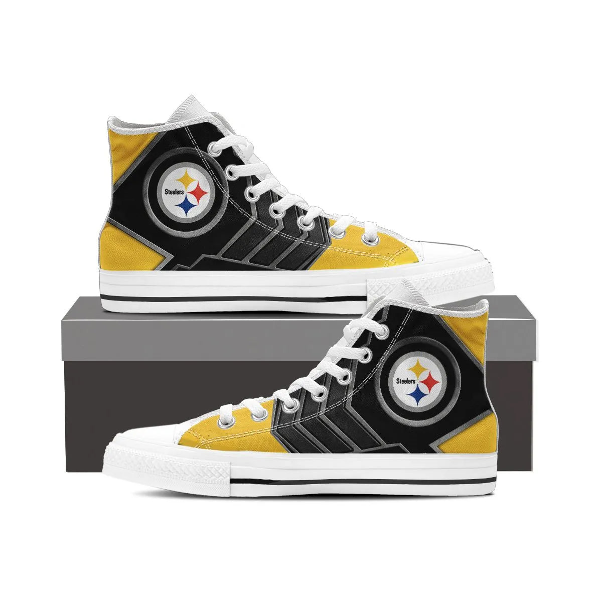 Pittsburgh Steelers High Top Shoes 009