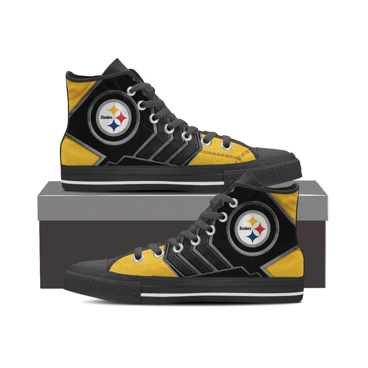 Pittsburgh Steelers High Top Shoes 009