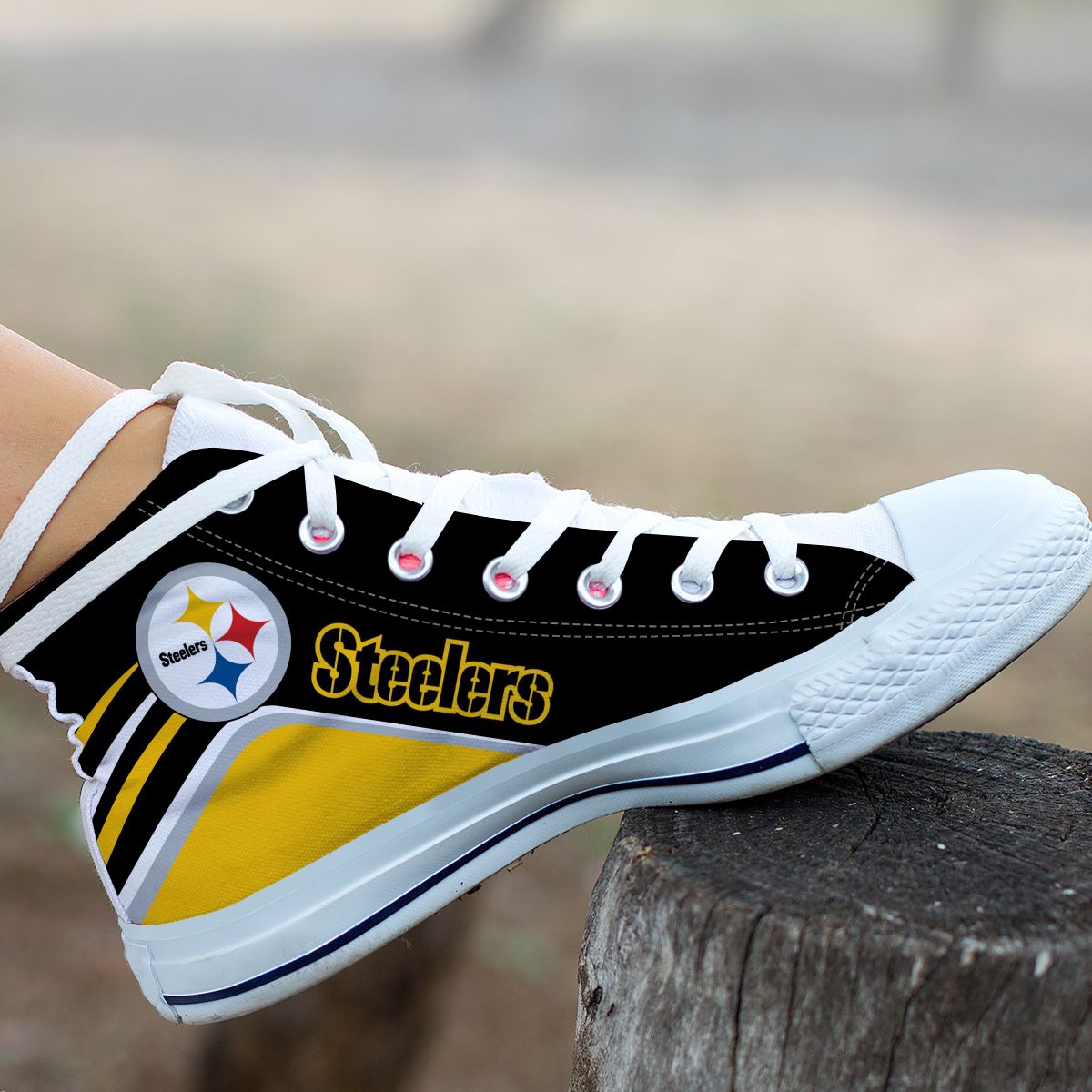 Pittsburgh Steelers High Top Shoes 021