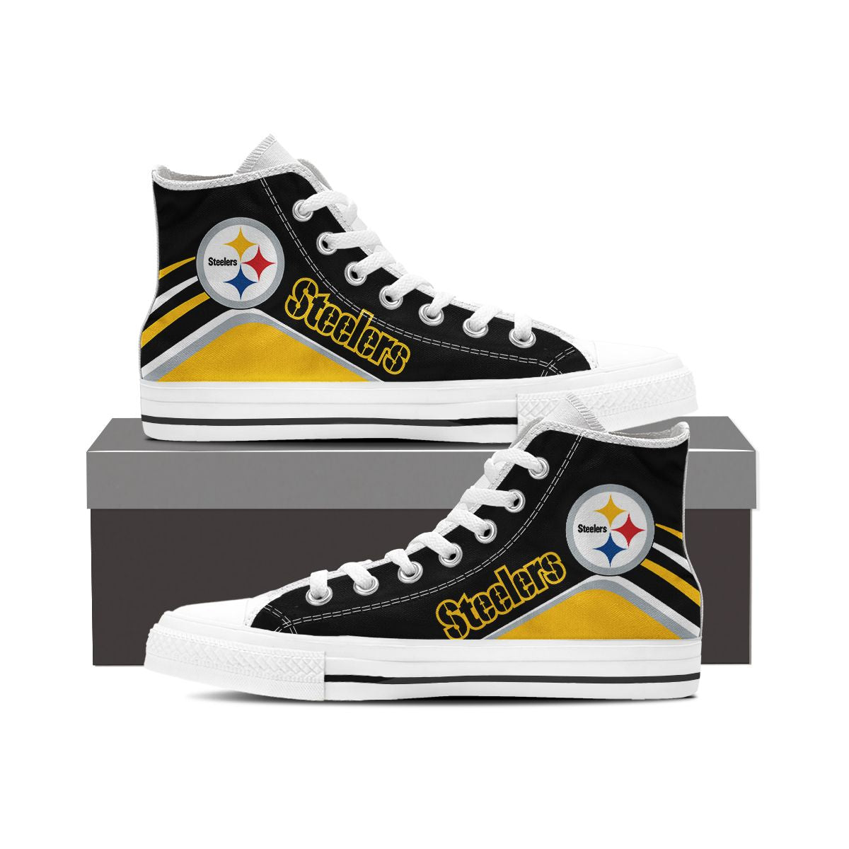 Pittsburgh Steelers High Top Shoes 021