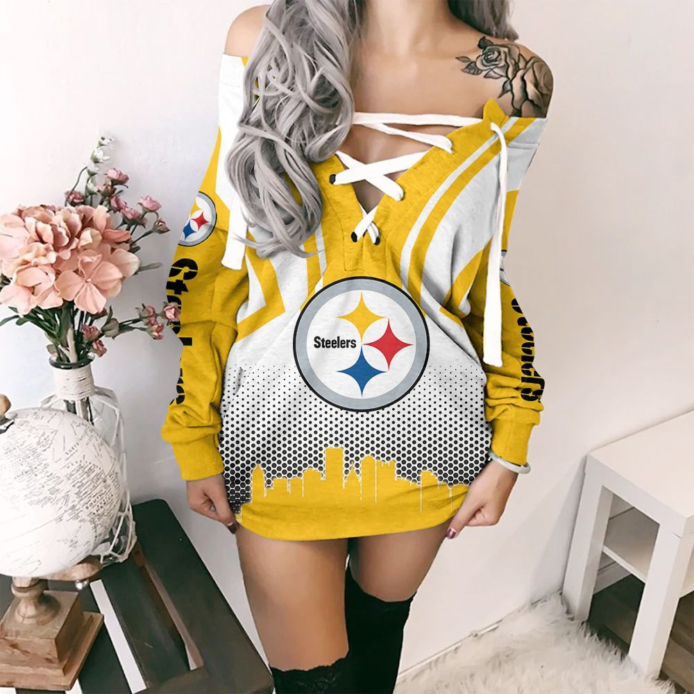 Pittsburgh Steelers Lace-Up Sweatshirt 73