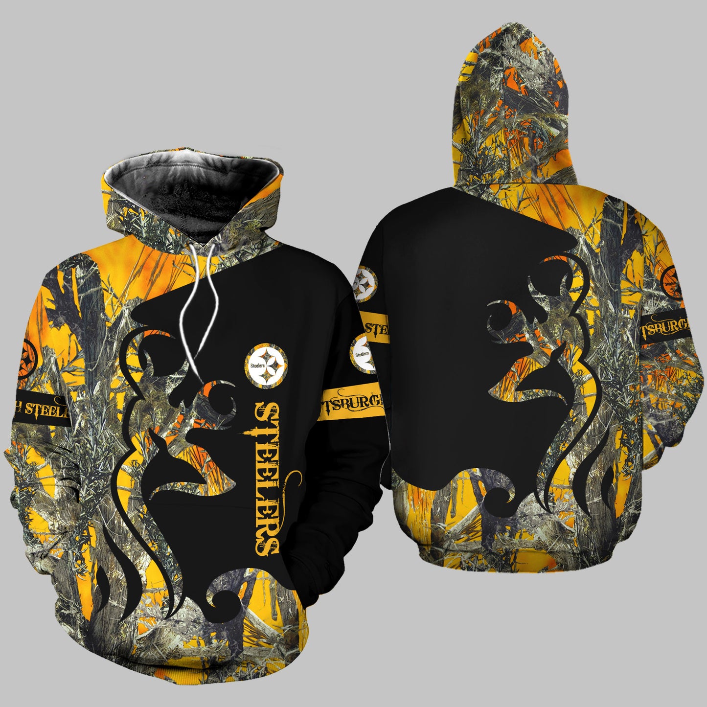Pittsburgh Steelers Leggings And Hoodie BG56