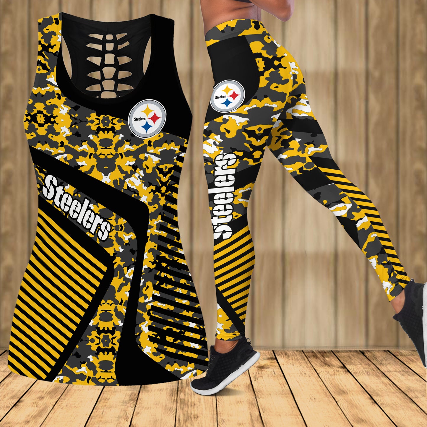 Pittsburgh Steelers Leggings And Tank Top BG116