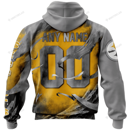 Pittsburgh Steelers Limited Edition All Over Print Hoodie Sweatshirt Zip Hoodie T shirt Unisex 862