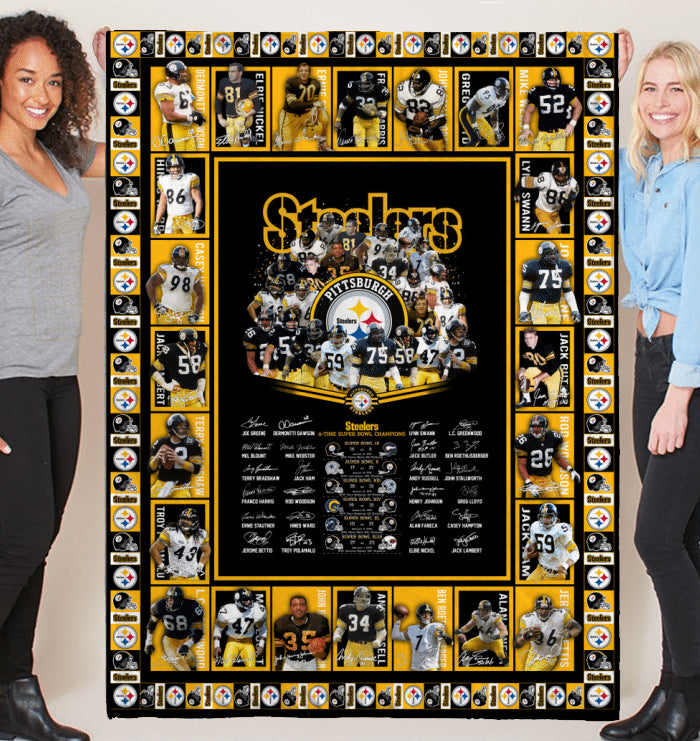 Pittsburgh Steelers Limited Edition Quilt and Blanket 061