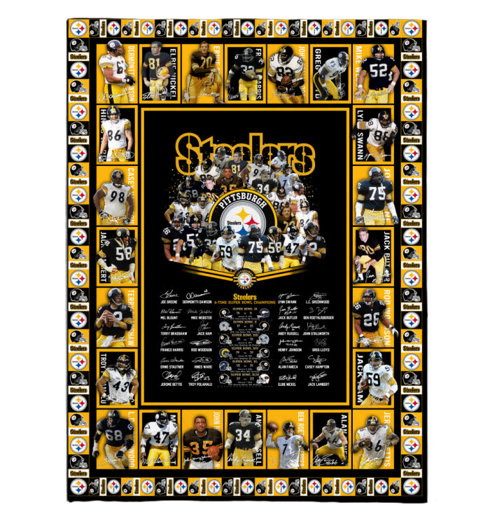 Pittsburgh Steelers Limited Edition Quilt and Blanket 061