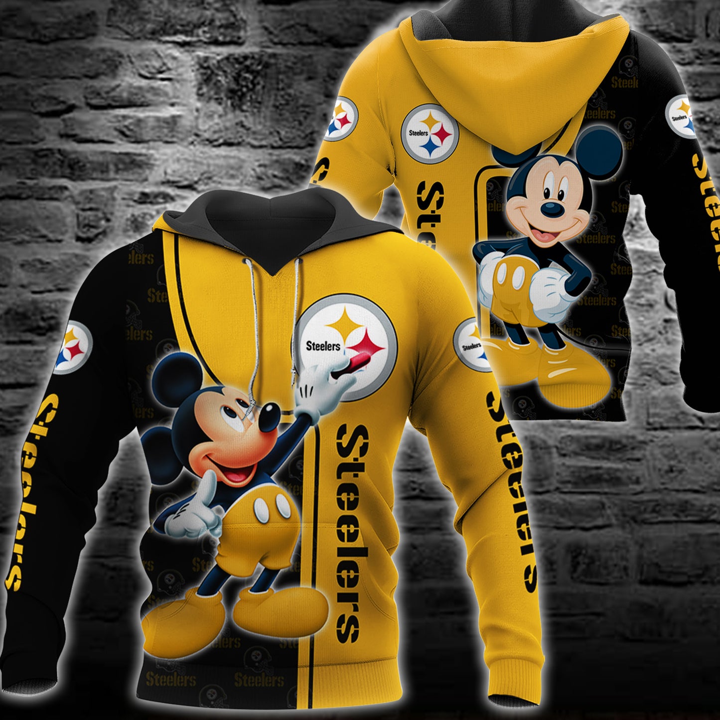 Pittsburgh Steelers Mickey All Over Printed 114