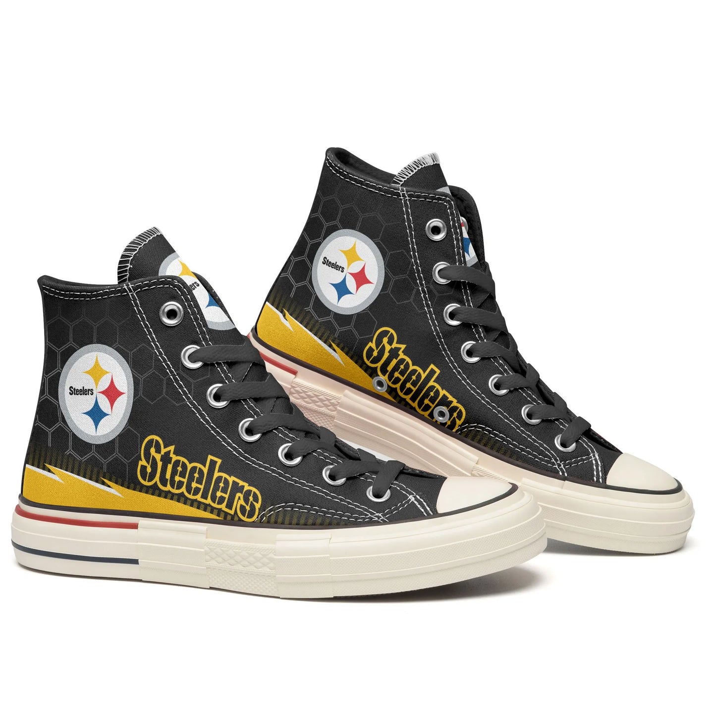 Pittsburgh Steelers New High Top Canvas Shoes 03