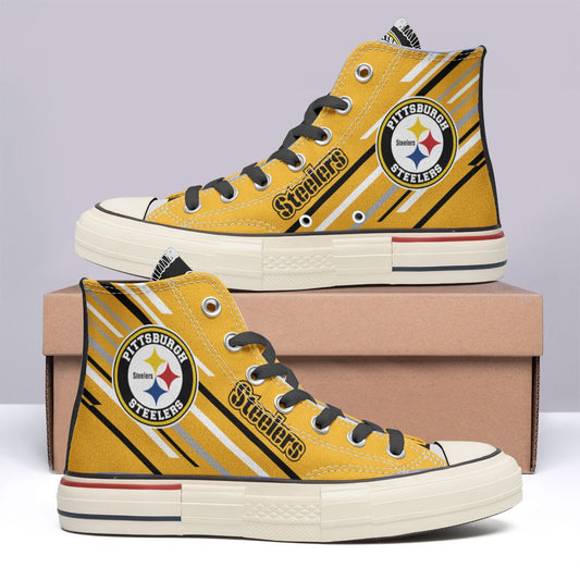 Pittsburgh Steelers New High Top Canvas Shoes 06