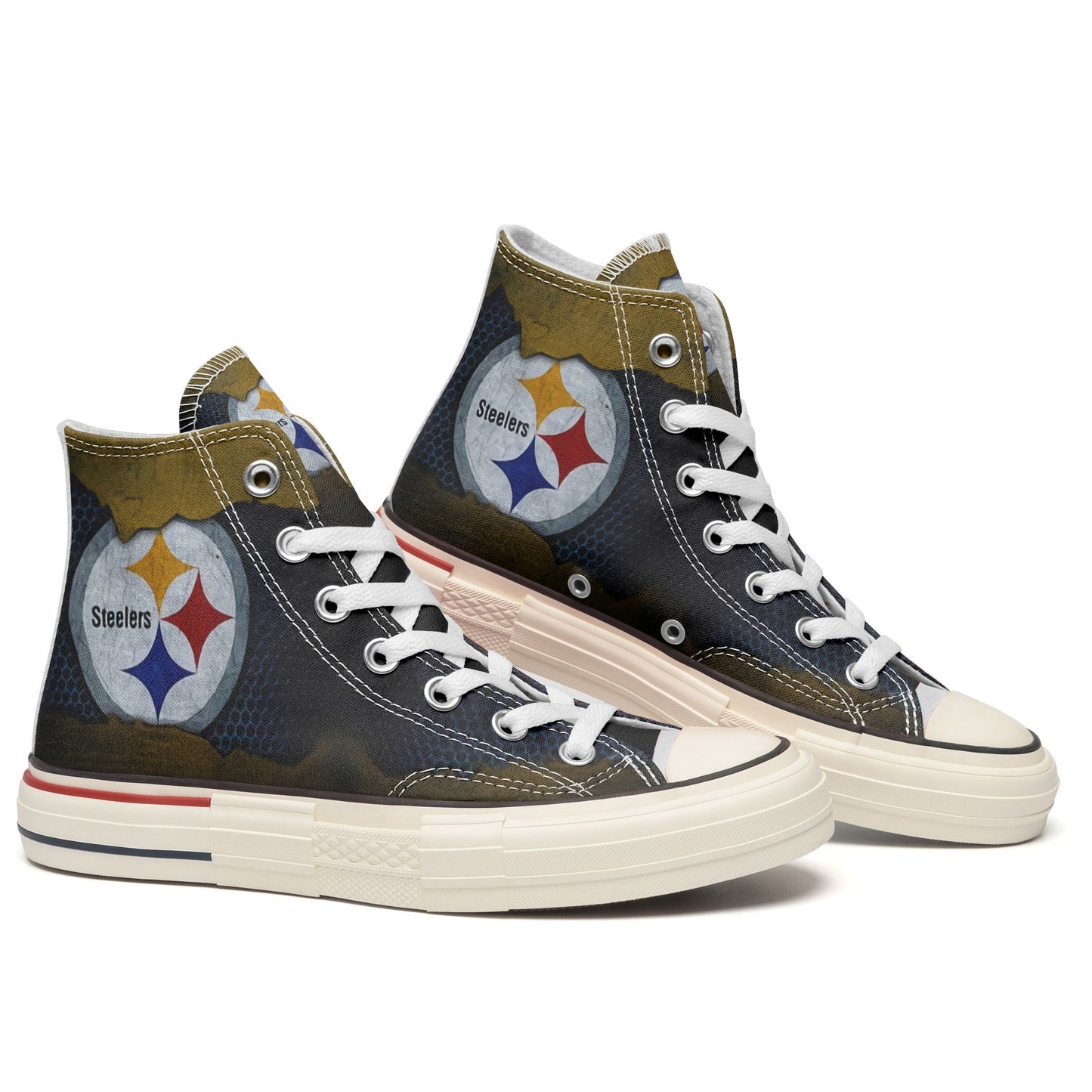 Pittsburgh Steelers New High Top Canvas Shoes 14