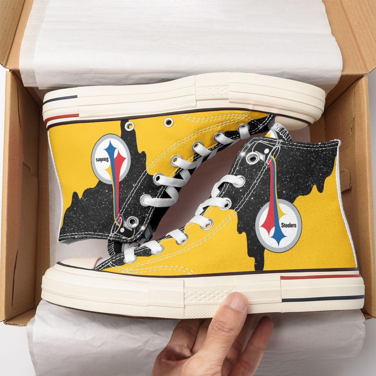 Pittsburgh Steelers New High Top Canvas Shoes 18