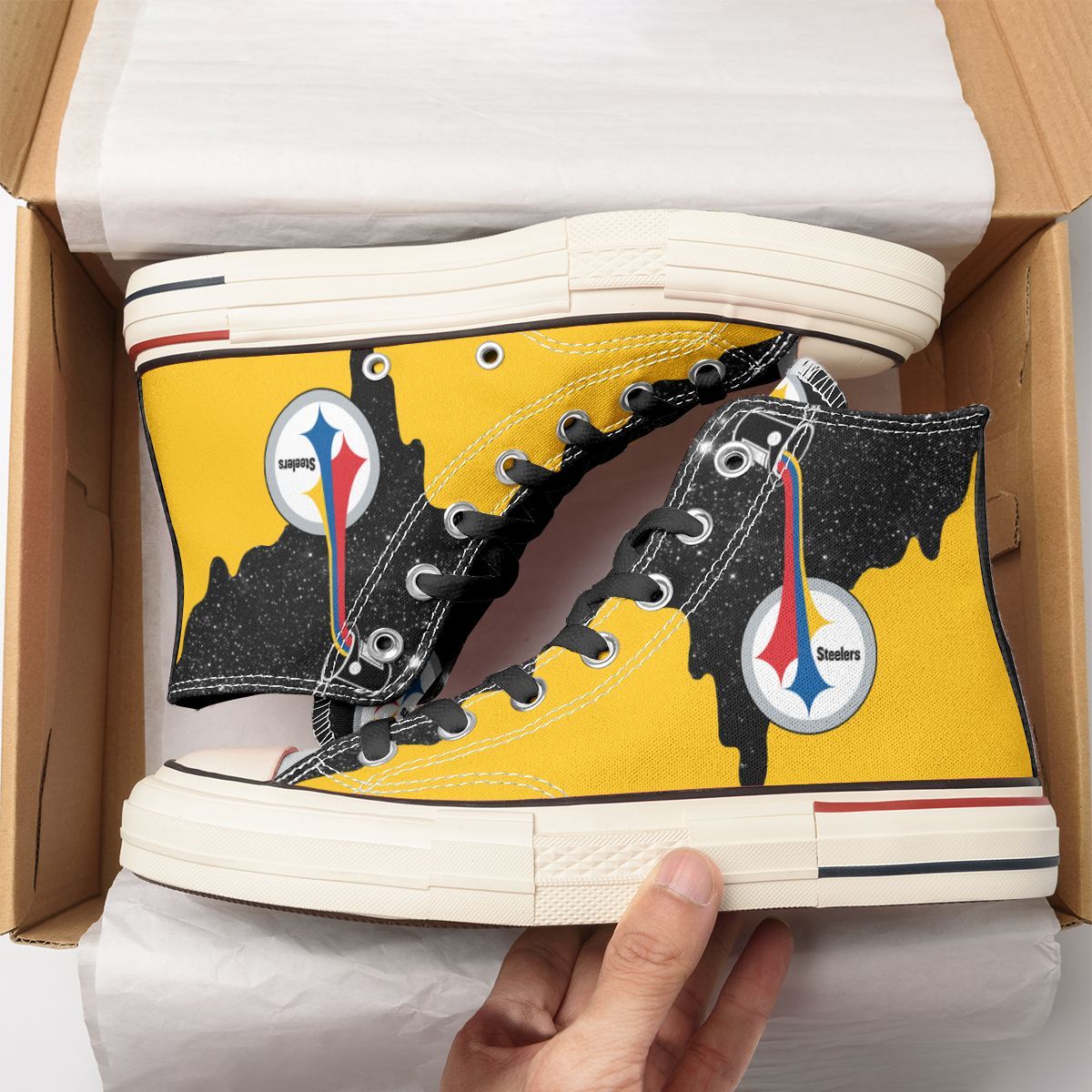 Pittsburgh Steelers New High Top Canvas Shoes 18