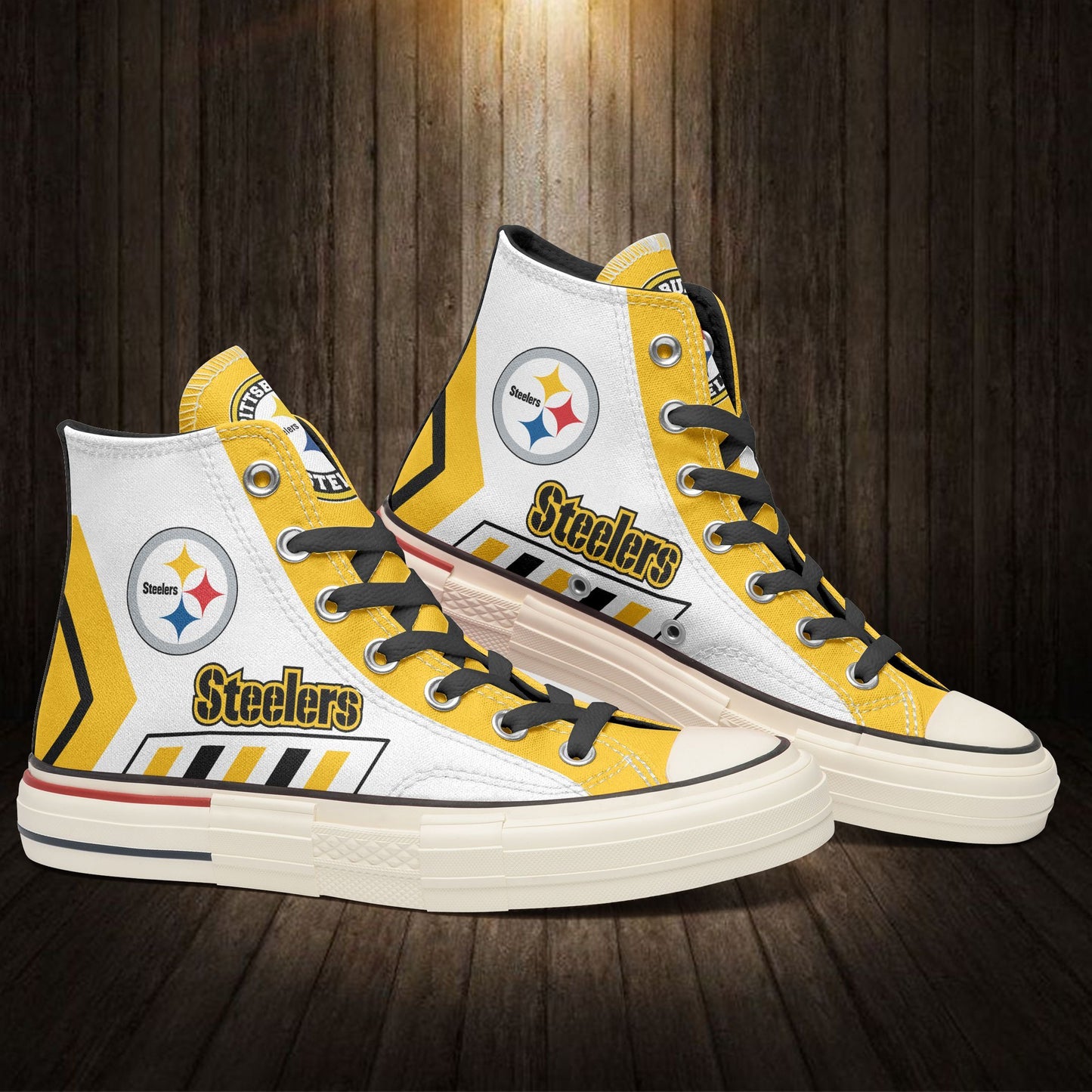 Pittsburgh Steelers New High Top Canvas Shoes 23