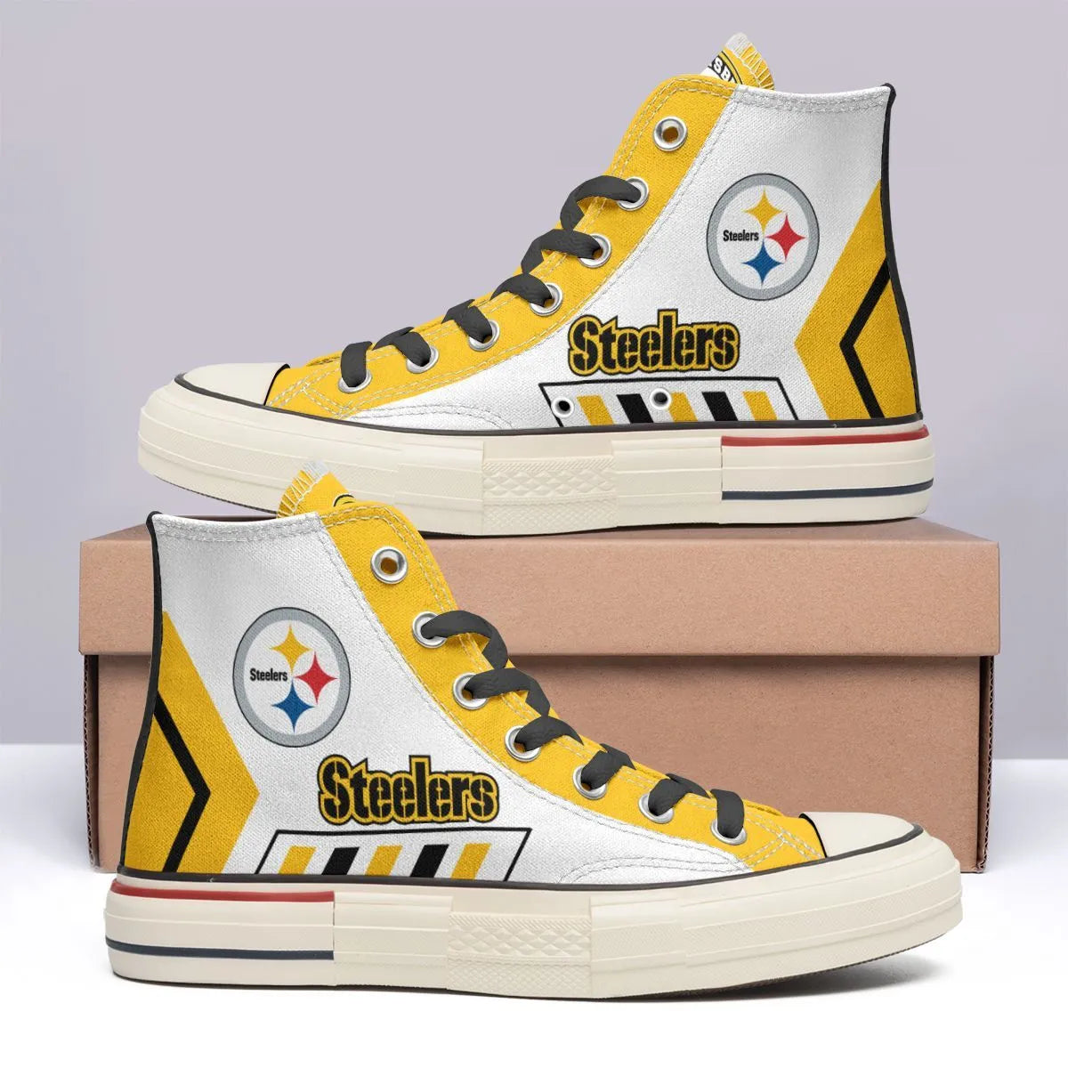 Pittsburgh Steelers New High Top Canvas Shoes 23