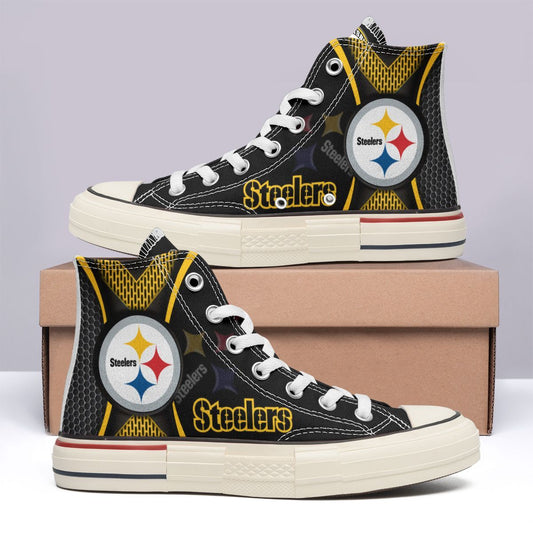 Pittsburgh Steelers New High Top Canvas Shoes 33