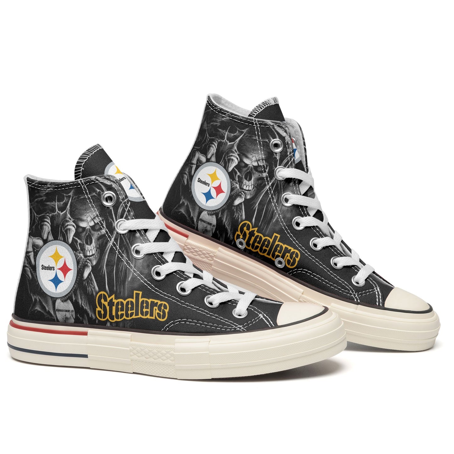 Pittsburgh Steelers New High Top Canvas Shoes 35