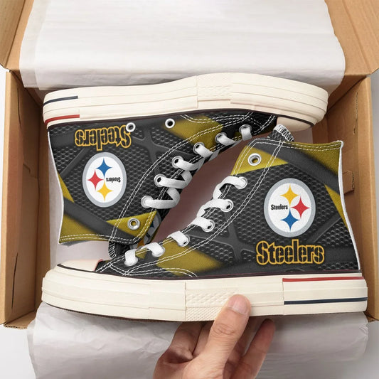 Pittsburgh Steelers New High Top Canvas Shoes 48