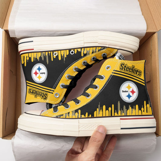 Pittsburgh Steelers New High Top Canvas Shoes 56