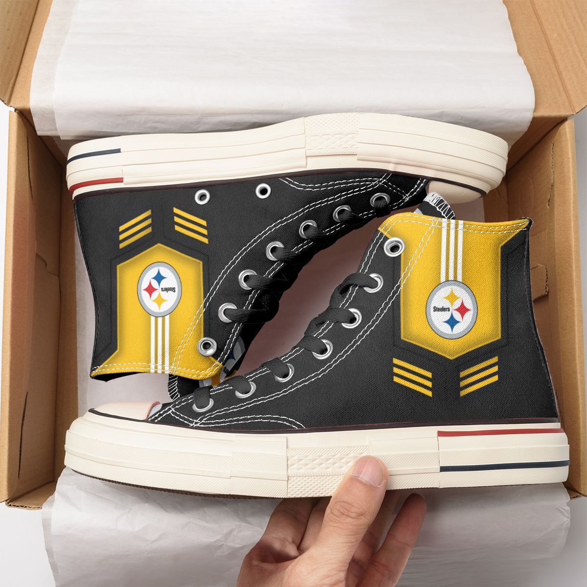 Pittsburgh Steelers New High Top Canvas Shoes 61