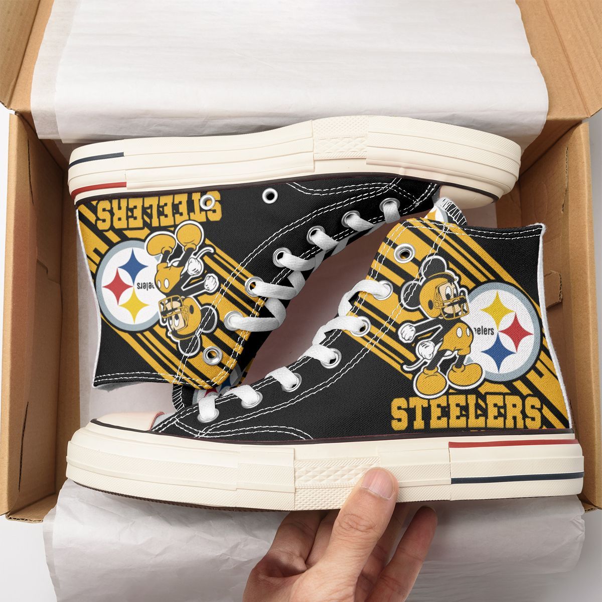 Pittsburgh Steelers New High Top Canvas Shoes 64