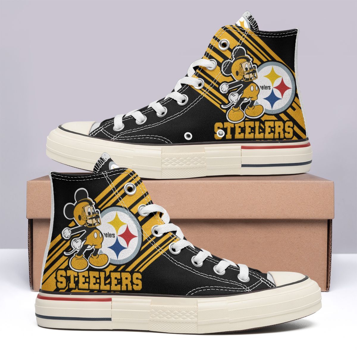Pittsburgh Steelers New High Top Canvas Shoes 64