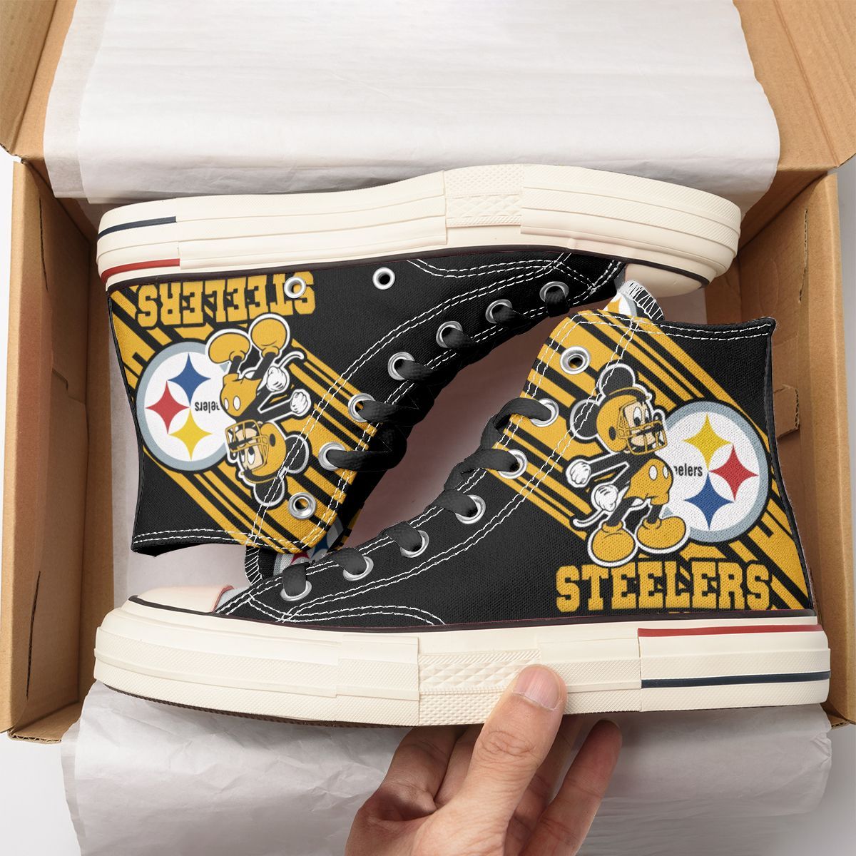 Pittsburgh Steelers New High Top Canvas Shoes 64