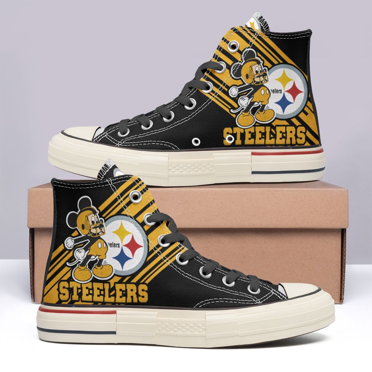 Pittsburgh Steelers New High Top Canvas Shoes 64