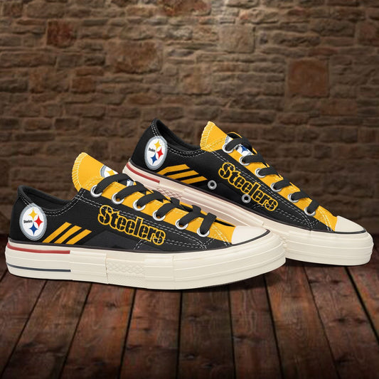 Pittsburgh Steelers New Low Top Canvas Shoes 12