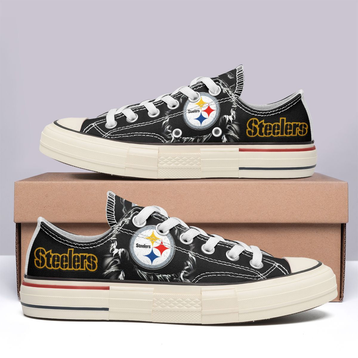 Pittsburgh Steelers New Low Top Canvas Shoes 13