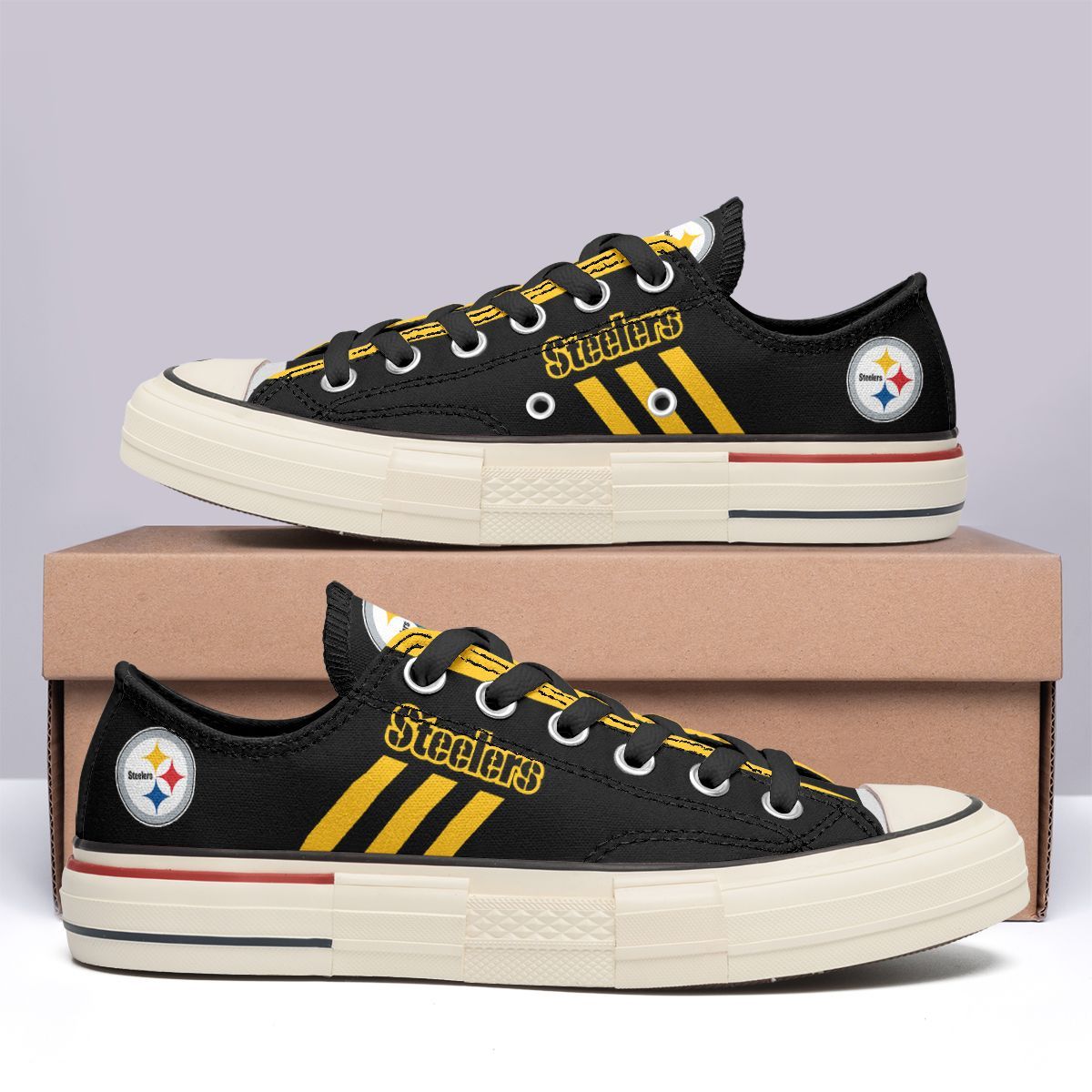 Pittsburgh Steelers New Low Top Canvas Shoes 15