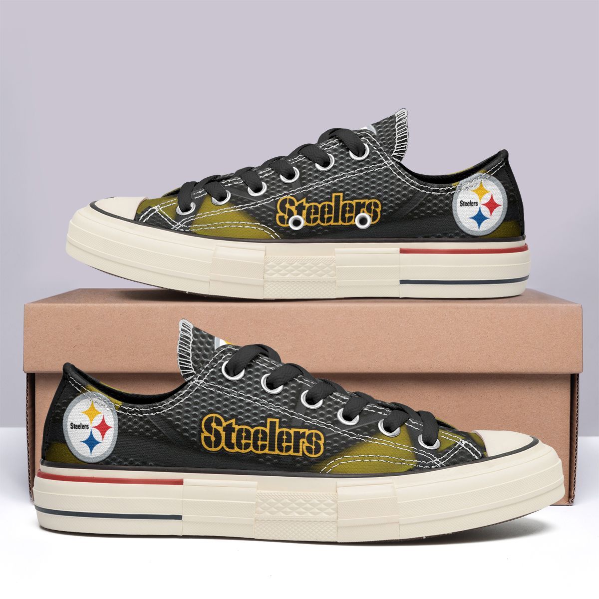 Pittsburgh Steelers New Low Top Canvas Shoes 27