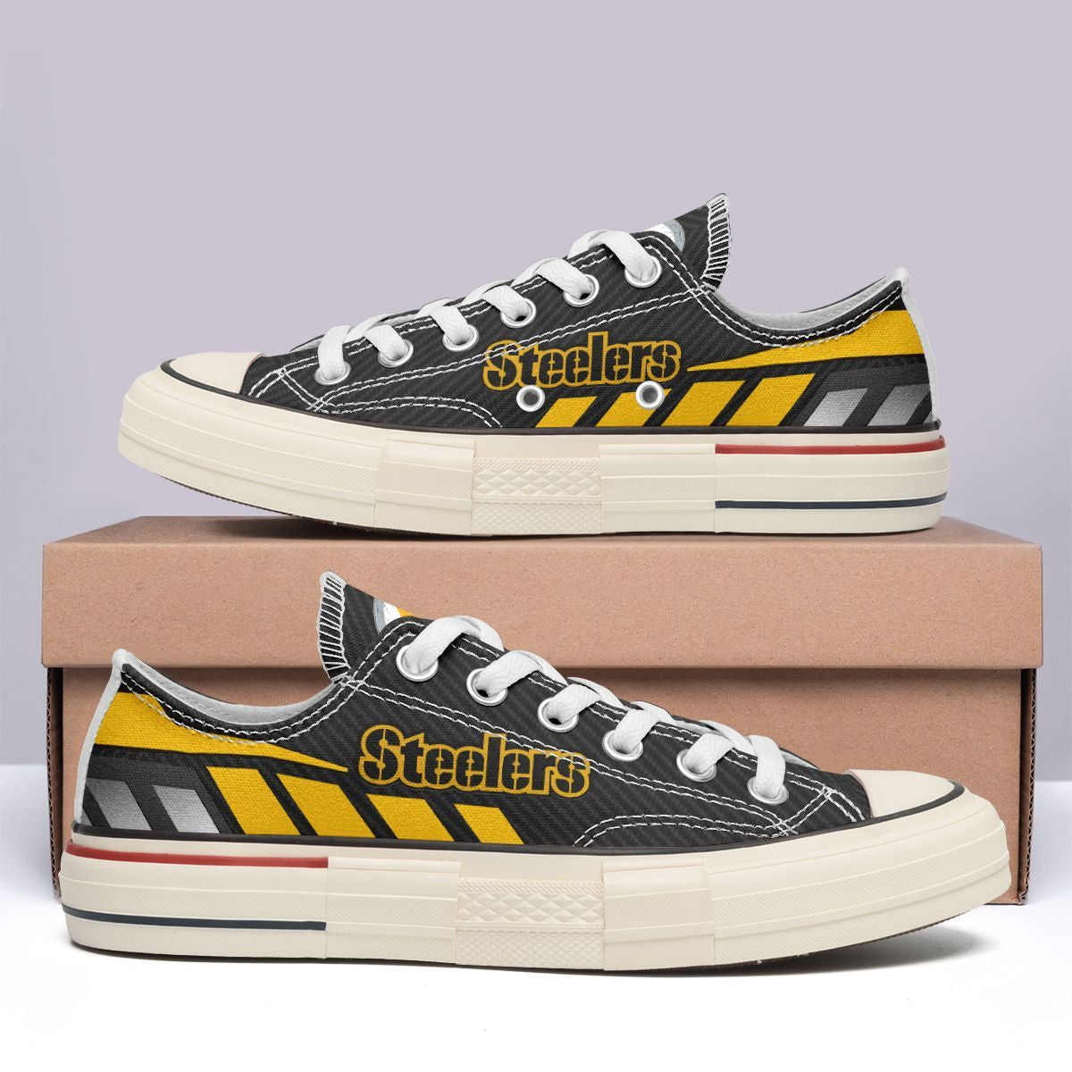 Pittsburgh Steelers New Low Top Canvas Shoes 31