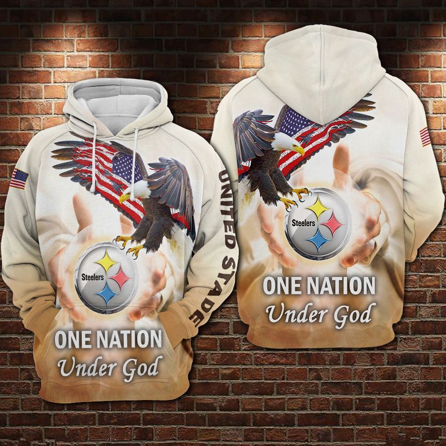 Pittsburgh Steelers – One Nation Under God Limited Hoodie S550