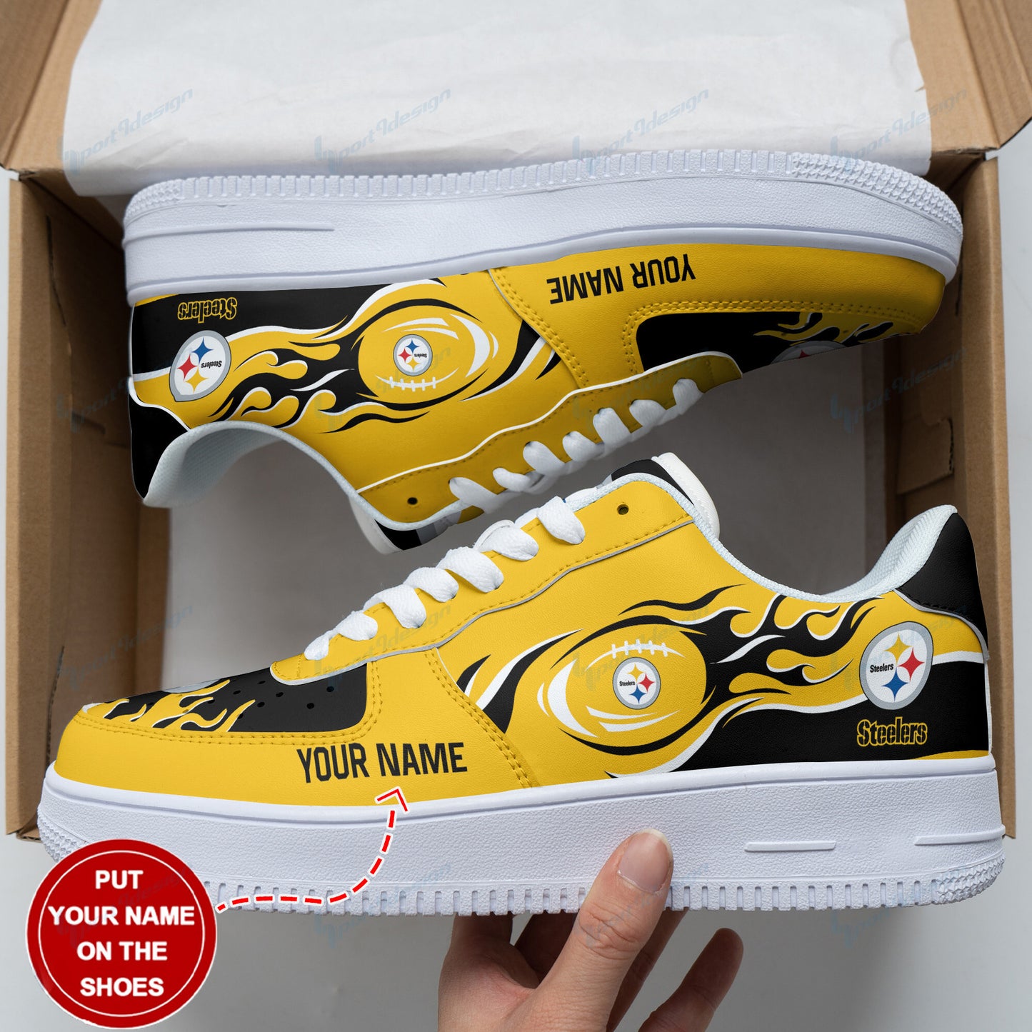 Pittsburgh Steelers Personalized AF1 Shoes BG133
