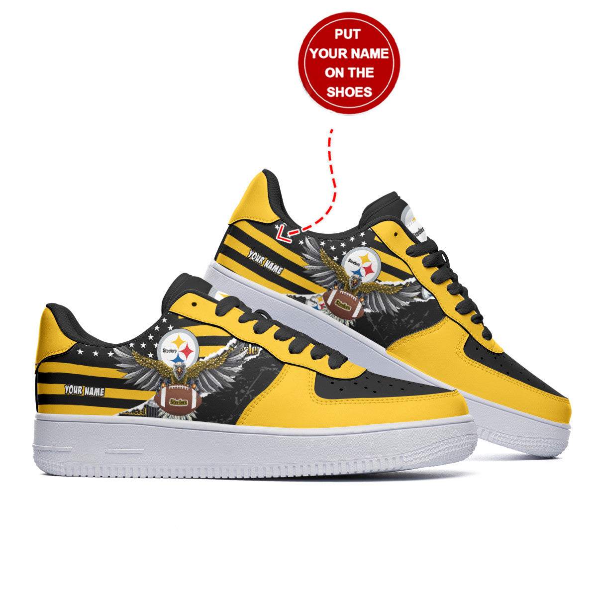 Pittsburgh Steelers Personalized AF1 Shoes BG181