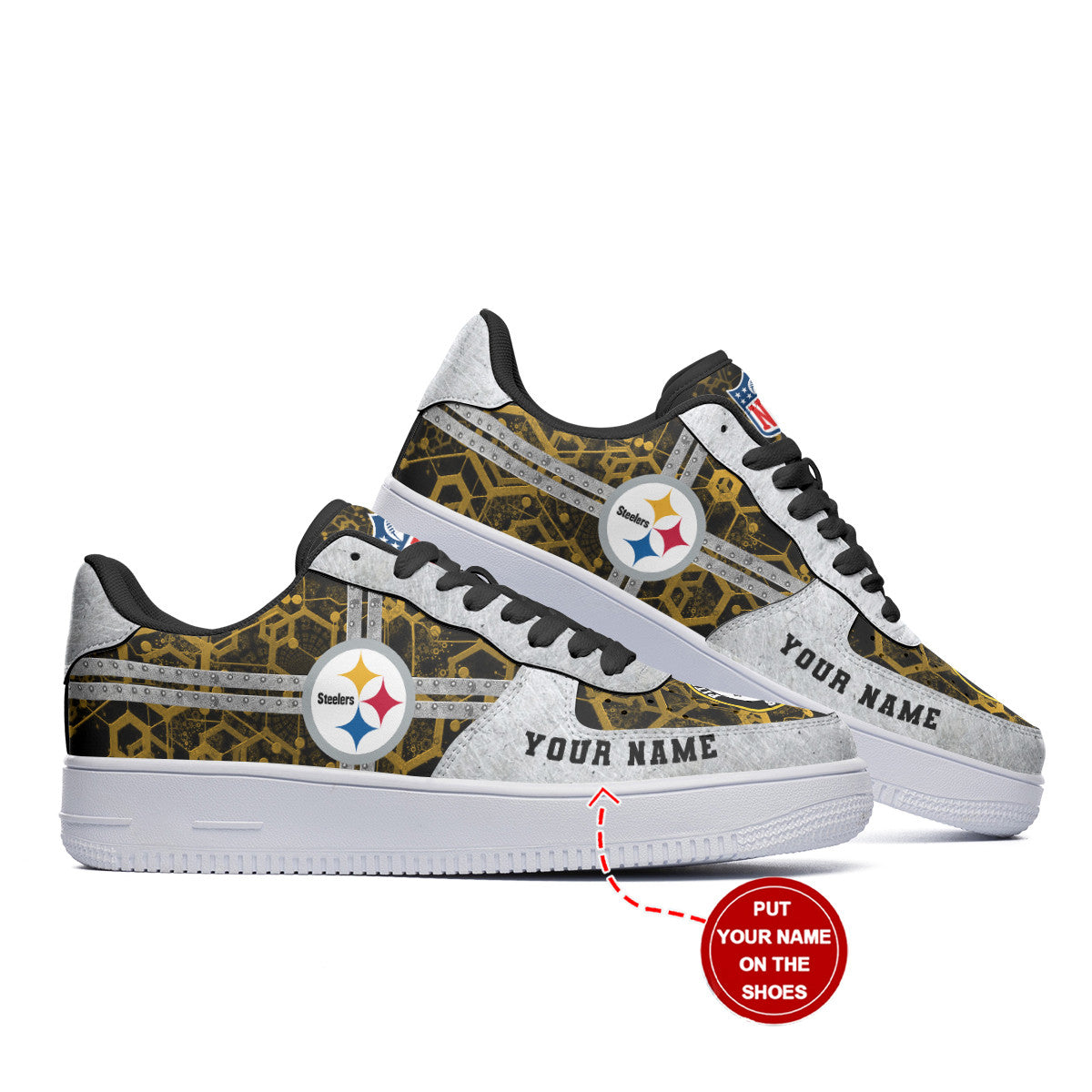 Pittsburgh Steelers Personalized AF1 Shoes BG187