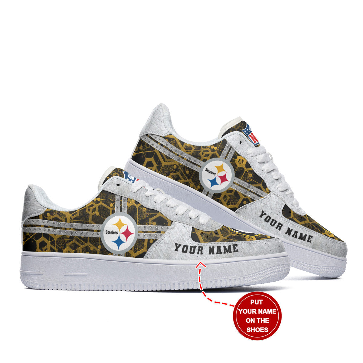 Pittsburgh Steelers Personalized AF1 Shoes BG187