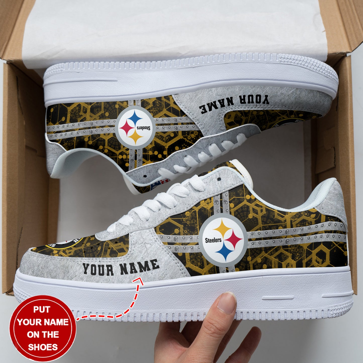 Pittsburgh Steelers Personalized AF1 Shoes BG187