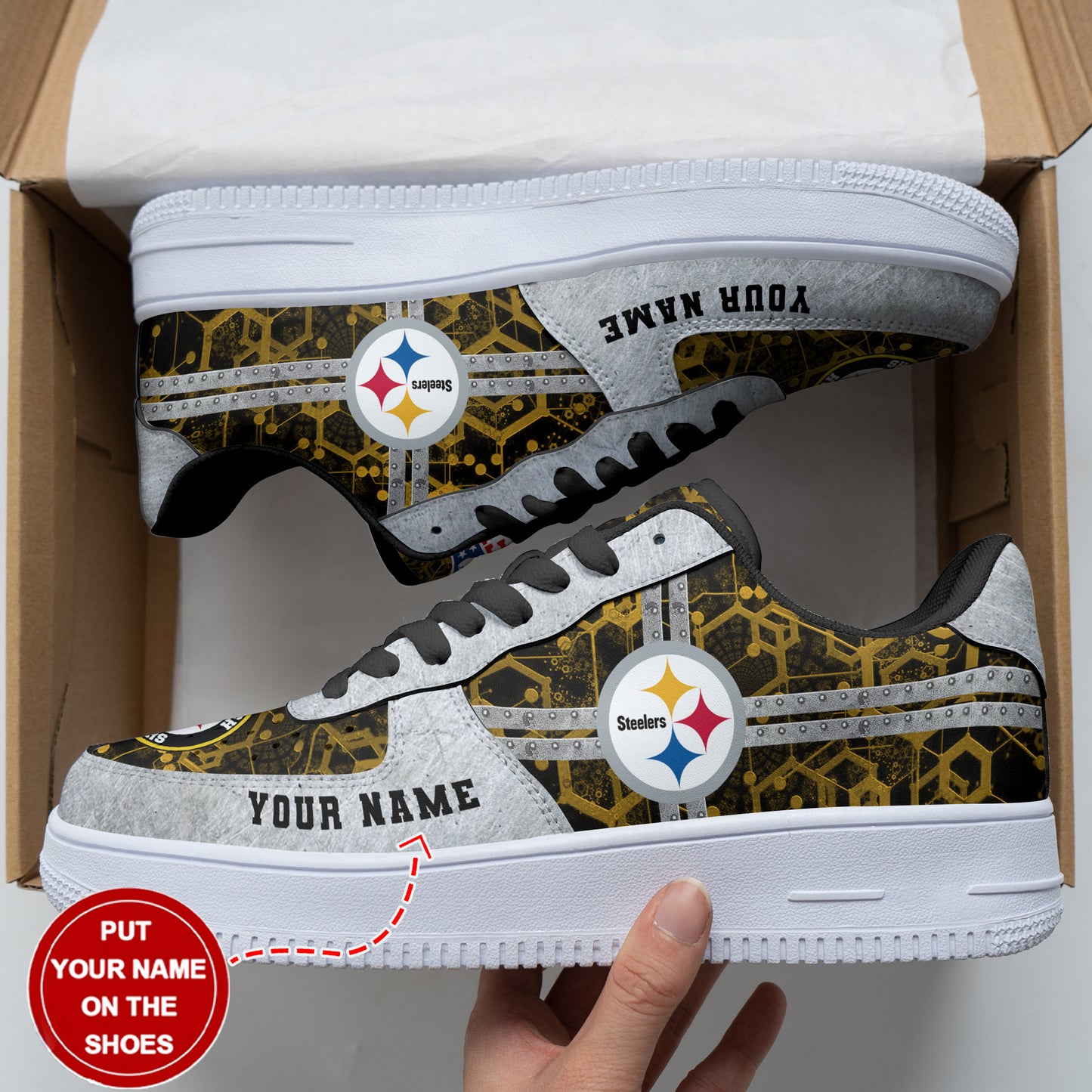 Pittsburgh Steelers Personalized AF1 Shoes BG187