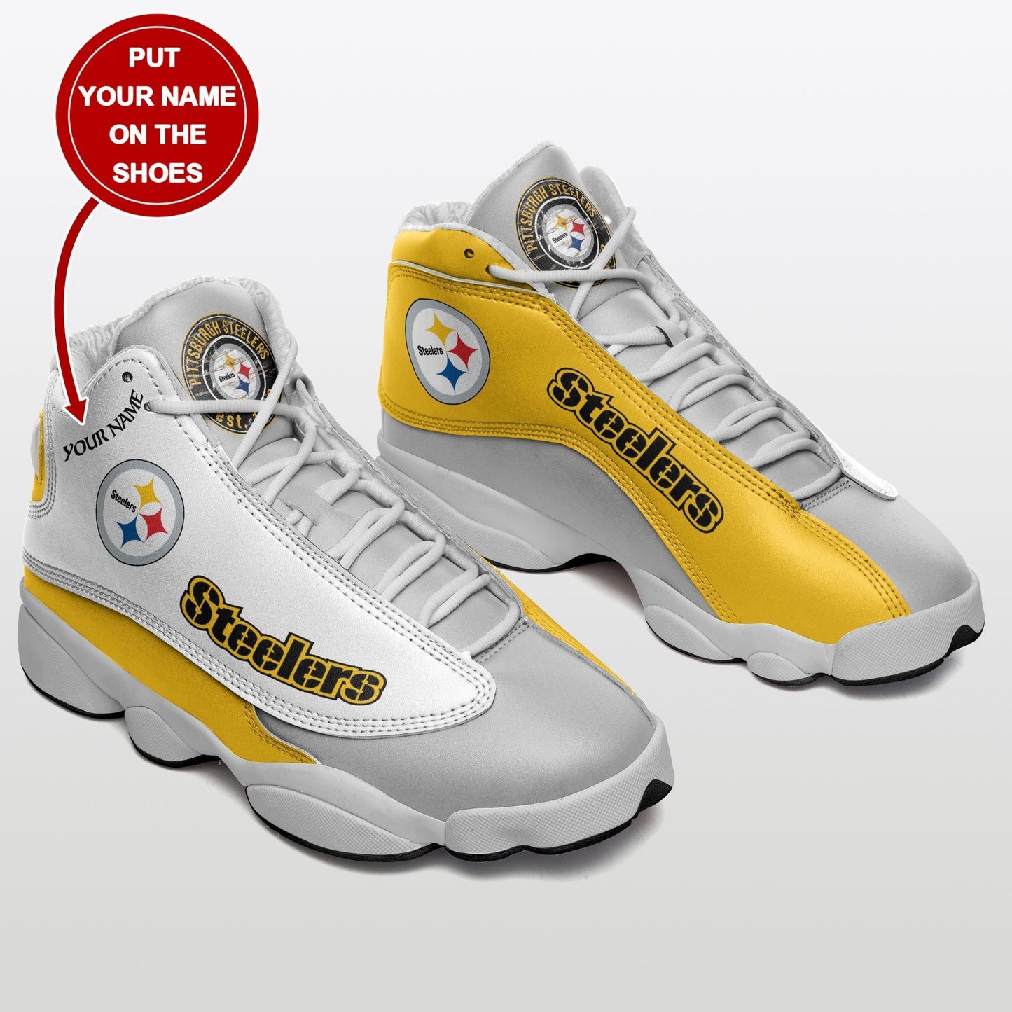 Pittsburgh Steelers Personalized Air JD13 Sneakers 031