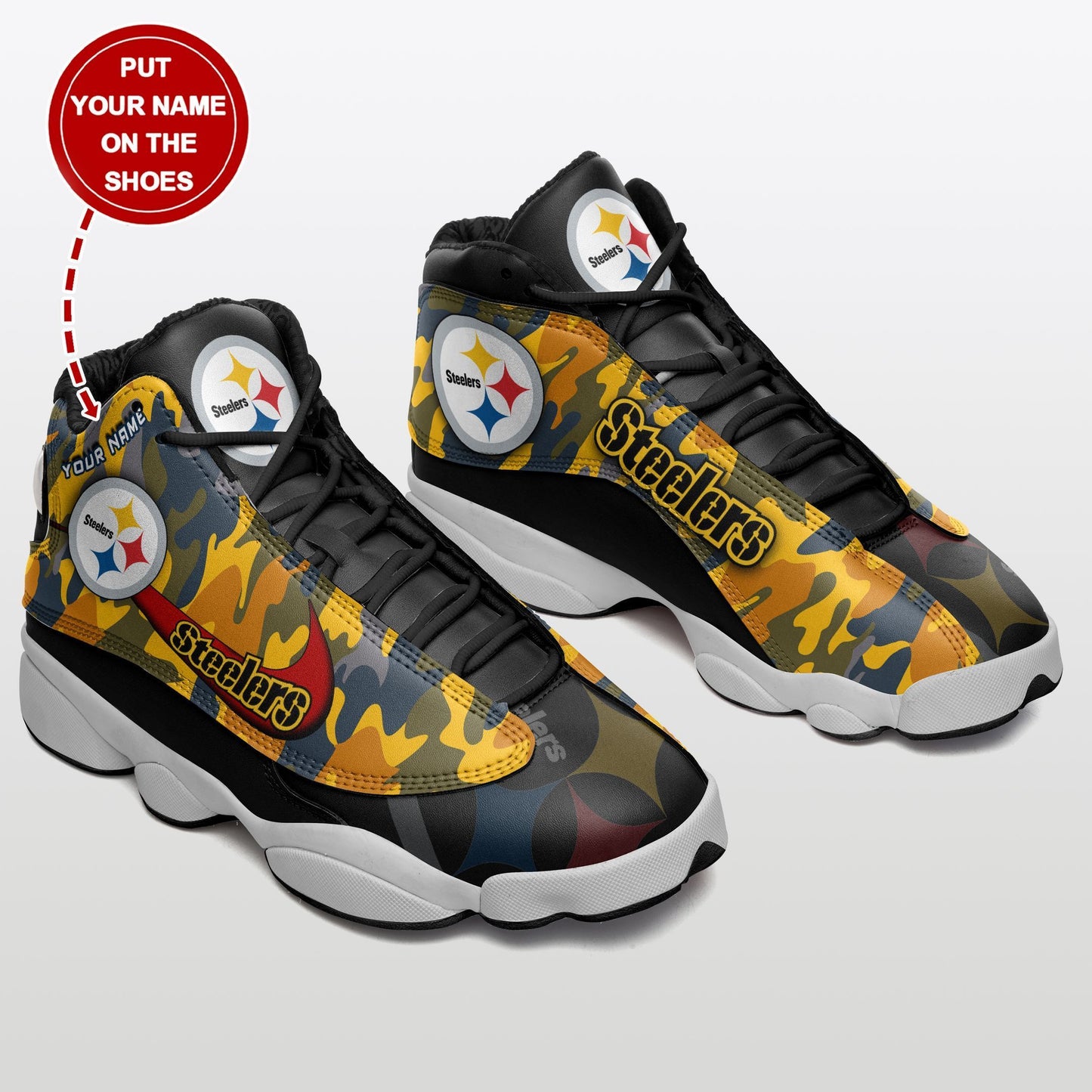 PITTSBURGH STEELERS Personalized Air JD13 Sneakers 236