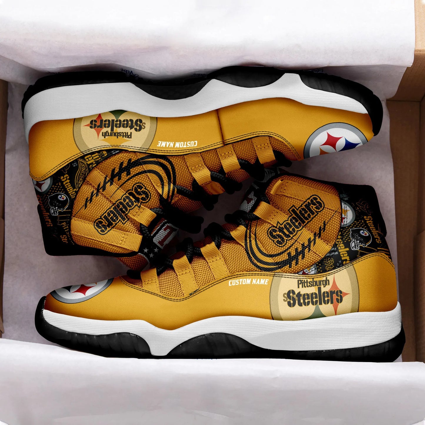 Pittsburgh Steelers Personalized AJD11 Sneakers BG210