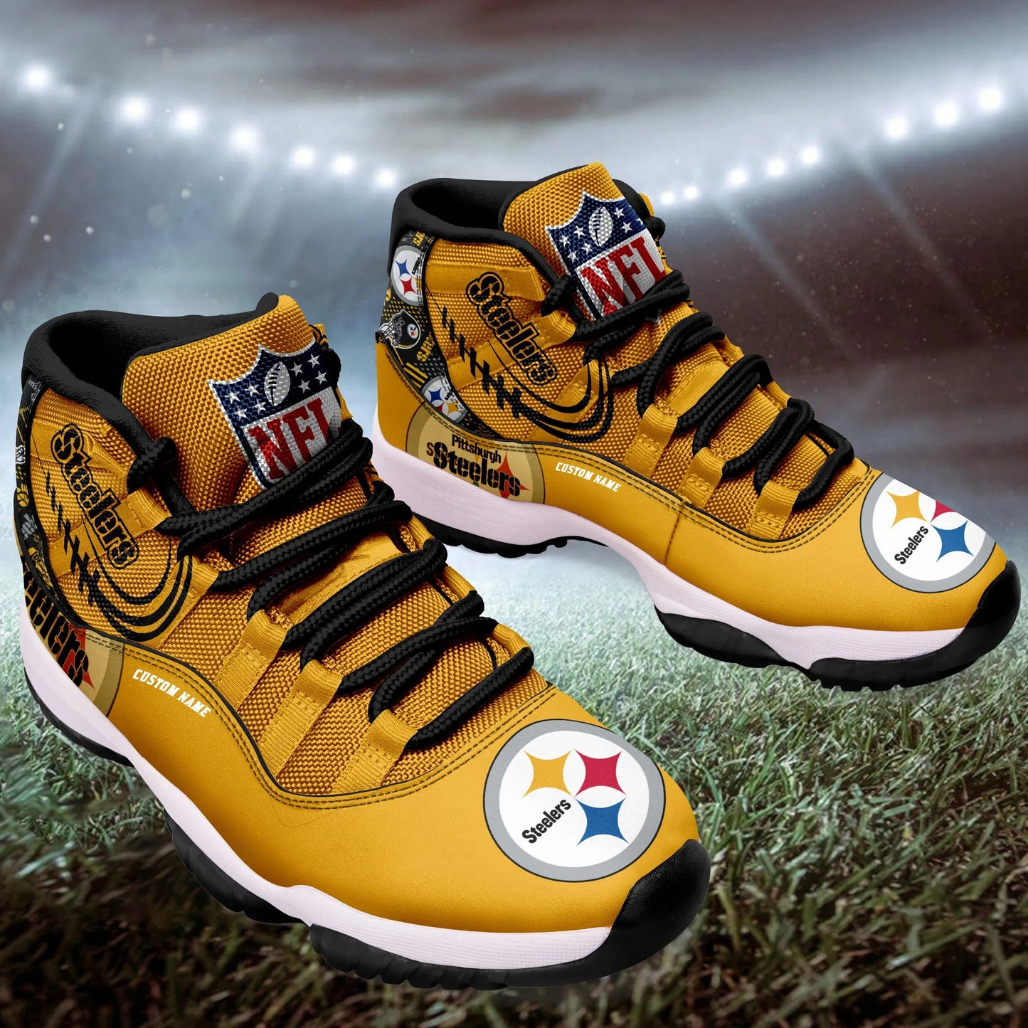 Pittsburgh Steelers Personalized AJD11 Sneakers BG210