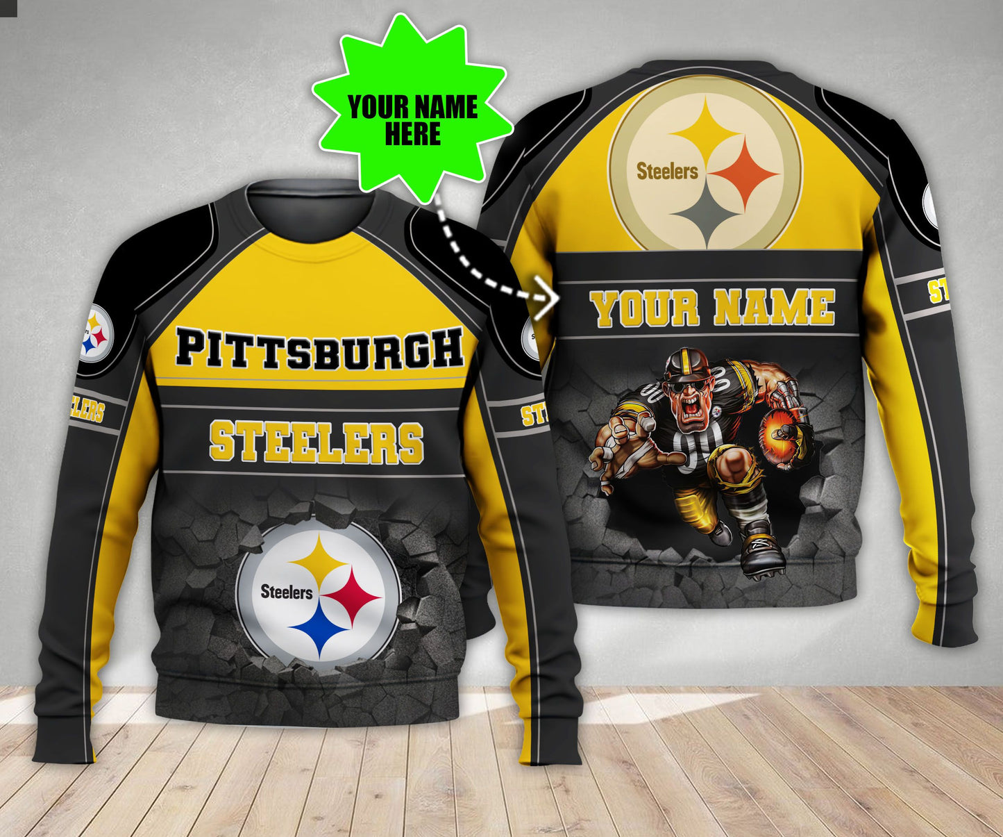 Pittsburgh Steelers Personalized All Over Printed 563